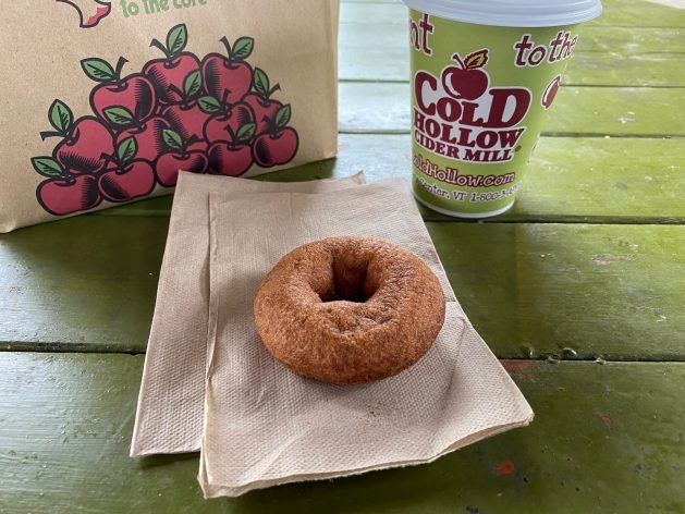 A donut on a napkin
Description automatically generated with medium confidence